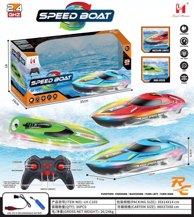 SPEED BOAT-радиоуправляемый катер! Игрушки-Уйинчок