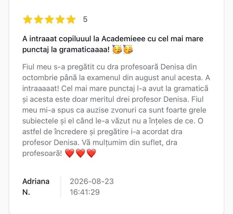 Meditații Limba Română - gramatică (Subofițeri / Academia de Poliție)