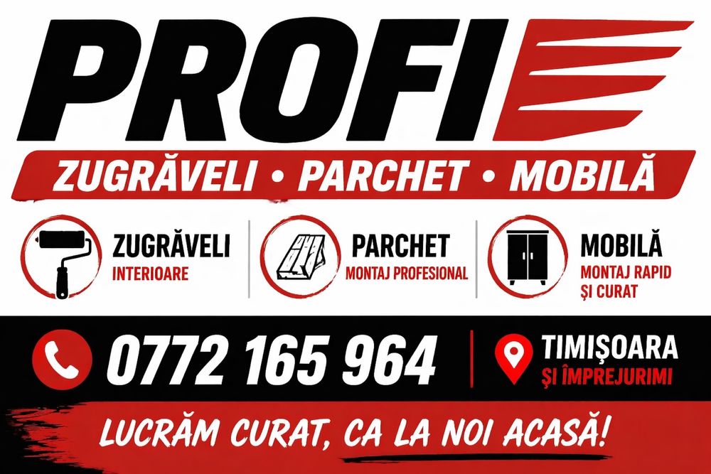 Zugraveli & parchet •Montaj mobila