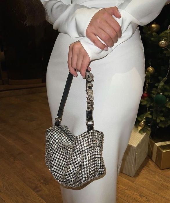 Сумка с камнями как сваровские