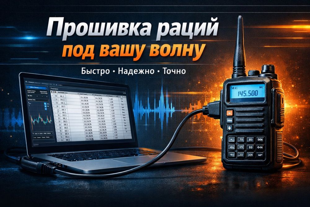 Прошивка раций под определенную волну