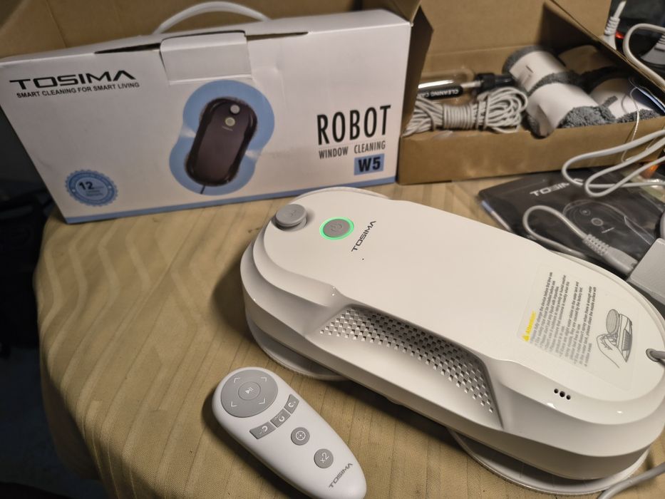 Робот за почистване на прозорци Tosima W5, двупосочно автоматично пръс