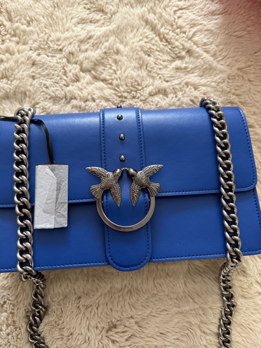 Оригинална нова чанта Pinko Love Classic Icon Simply 4, ест. кожа