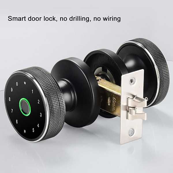 Смарт ел. брава -5 в 1 + Магнитна брава и патрон с 3 ключа /SB009/