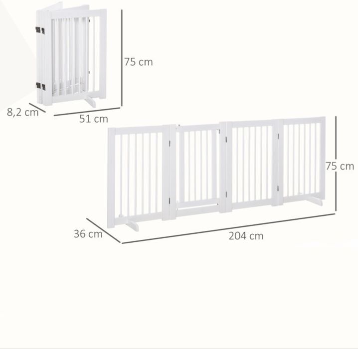 Gardulet copii sau animale companie 2m x 80cm modular
