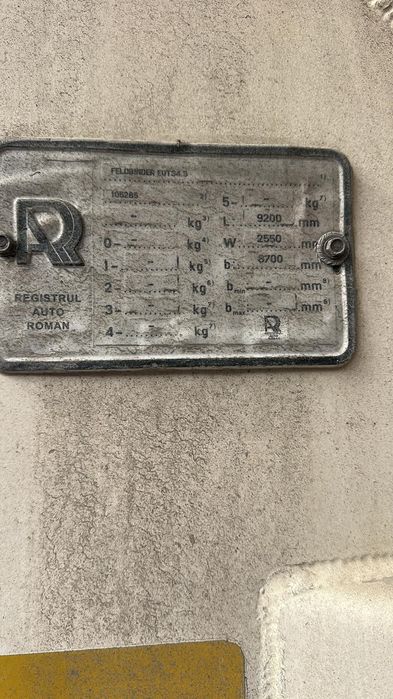 Semiremorca Feldbinder- Cimentruc