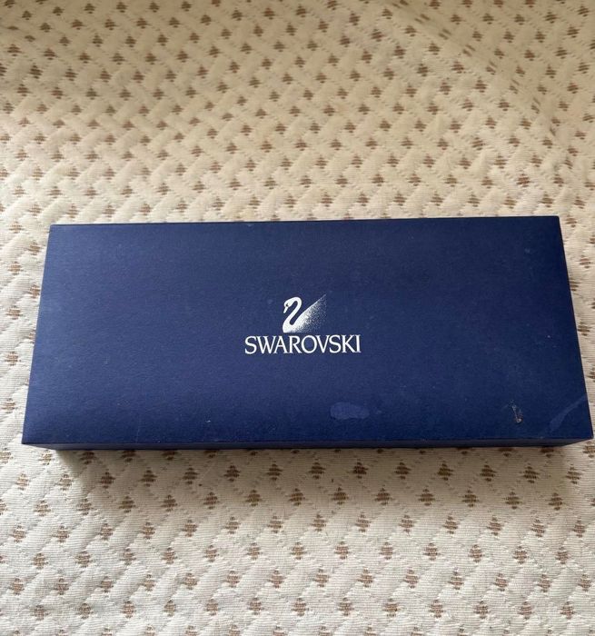 Сребърен комплект колие и обеци Swarovski със сертификат