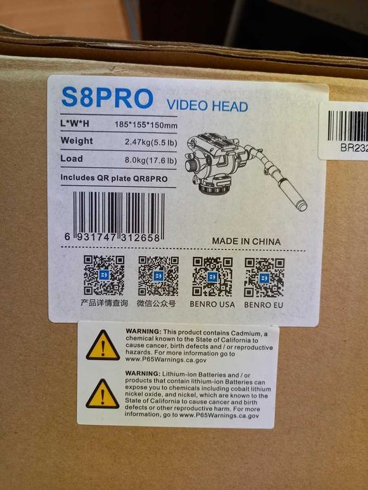 Cap fluid Benro S 8 PRO