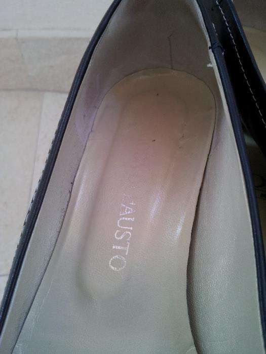 Pantofi piele bleu-marine Moda di Fausto