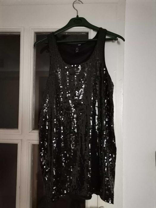 Къса рокля с пайети H&M XS
