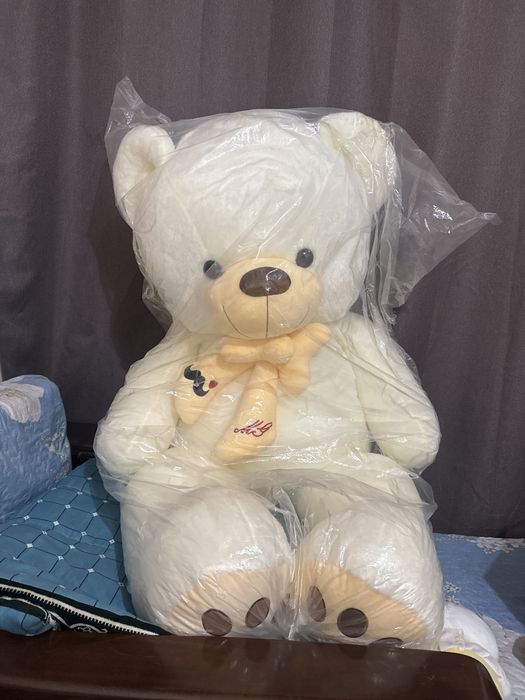 Мишка  белый новый 150/160см
