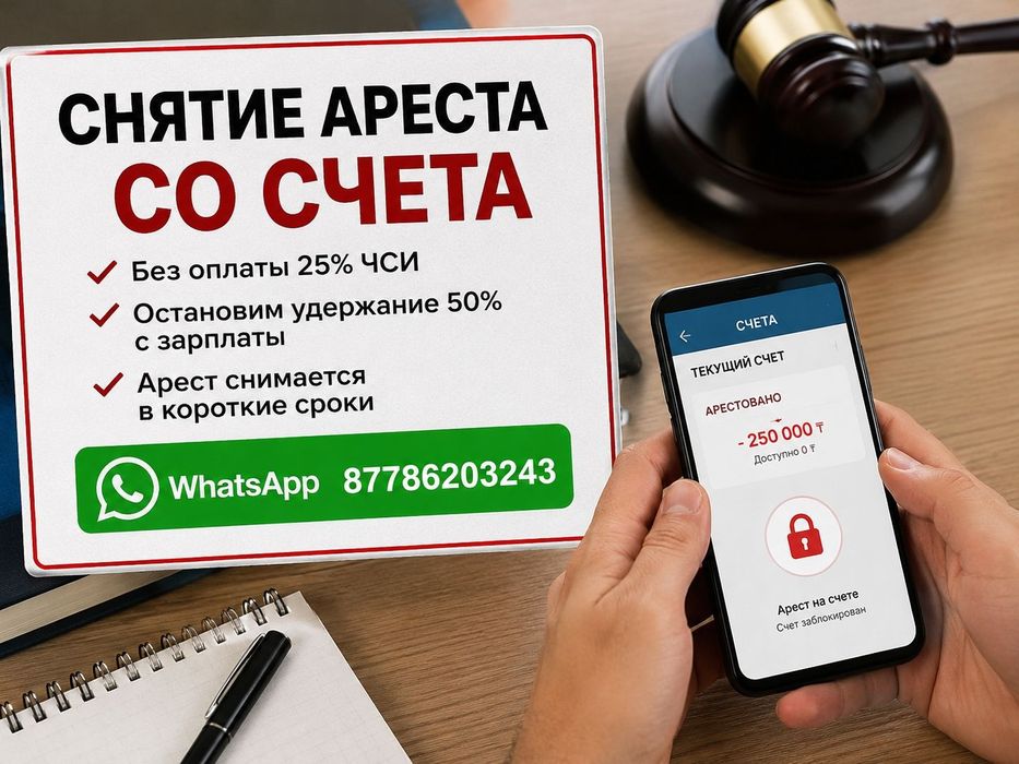 Снятие Ареста со счета