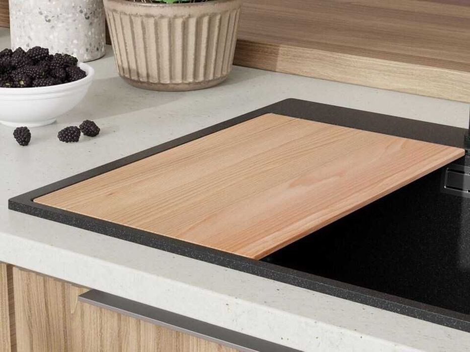 Комплект ПРОМ Мивка+Смесител+Сифон Кухненска Мивка Рига 60 XL 9700 Pro