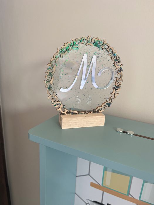 Рамка хамелеон с буква/име/надпис за всеки повод/Рожден ден/Криле