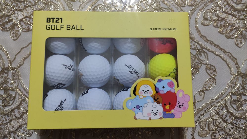 Продам гольф мячи новые из Кореи. BTS premium мячи. Фирменные.