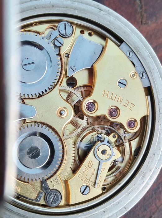 Ceas buzunar Zenith cu alarmă defect