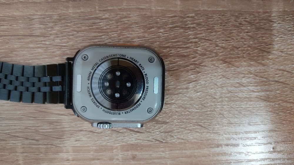 IWatch Люкс серого цвета, ремешок чёрный