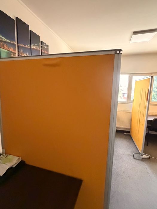 Despărțitoare birou / Panouri compartimentare office – modulare, cu ramă aluminiu