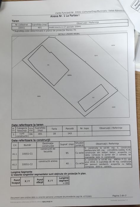 Construcție E 85 Oreavul vis a vis Pensiunea Cristina . La 50 metri de