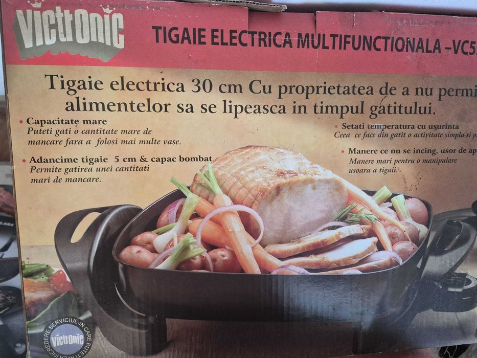 tigaie electrică multifuncțională Nictomic, cu diametrul de 30 cm
