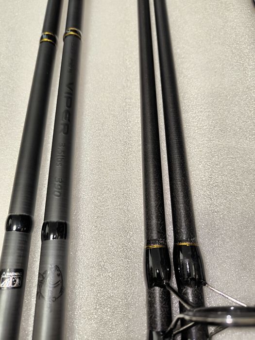 SET 2 Lansete Crap FL VIPER 3.90m 3.5 LBS + 2 Mulinete JS10000