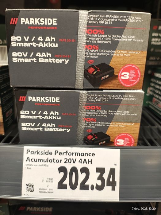 Bormașini Parkside 20 V 3 ani garantie  12 V acumulatori 20V incarcato