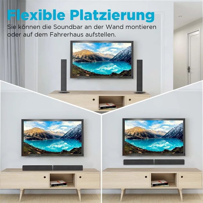 2-в-1 Саундбар / колони за TV HoYLluDLL KY2020D с Bluetooth 5.3, HDMI