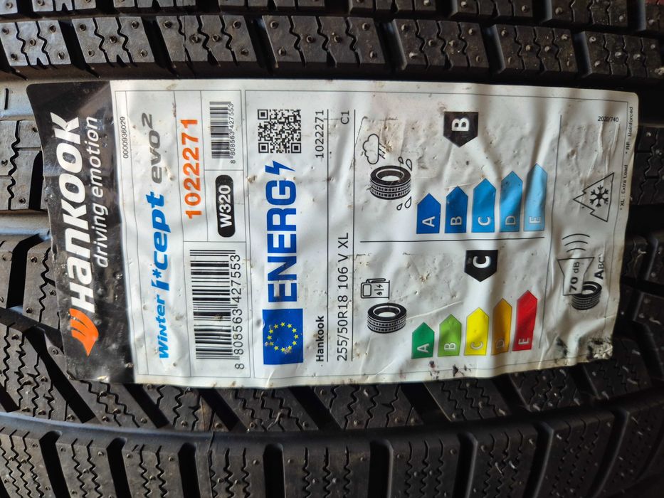 4 Anvelope M+S IARNA - 255/50/18 106V XL - Hankook Winter I*CEPT EVO 2 MO - NOU - DOT 2022 !