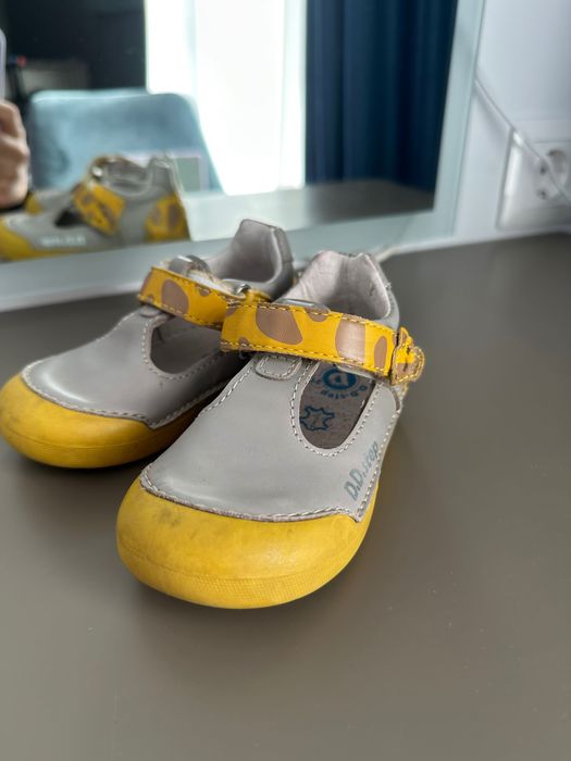 Papuci sandale copii DDStep piele naturala mărime 21