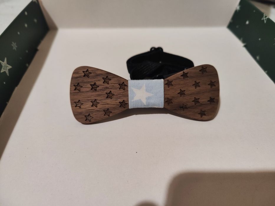 Дървена папионка детска