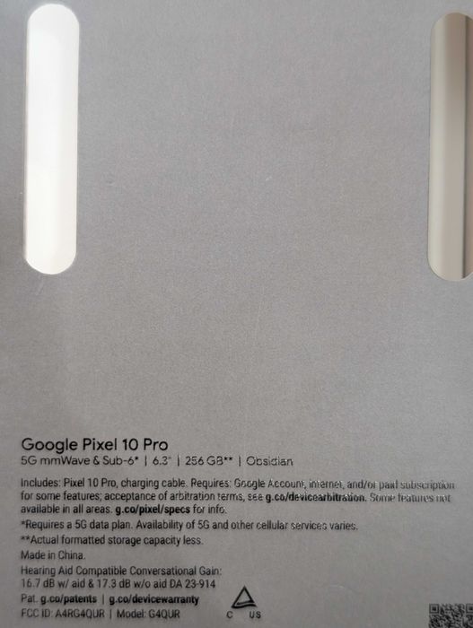 PIXEL 10 PRO 256GB GA09899-US