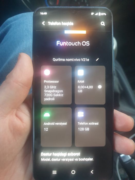 Vivo v21e  birmilyon sum