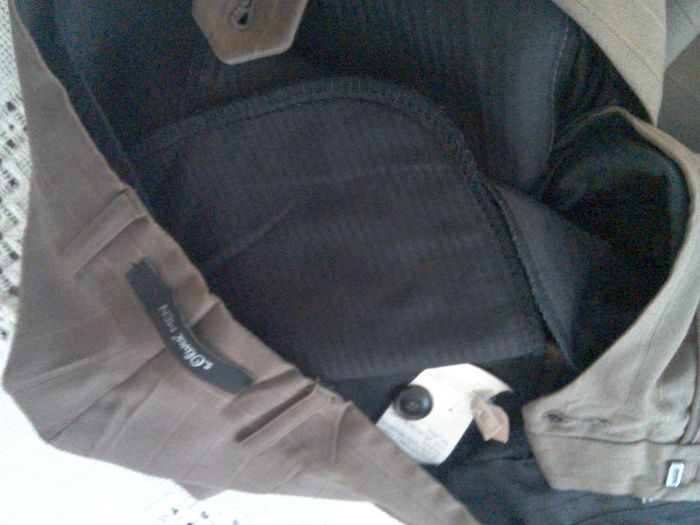 Costum bărbătesc S. Oliver, lână, NOU, în dungi discrete - mărime 48