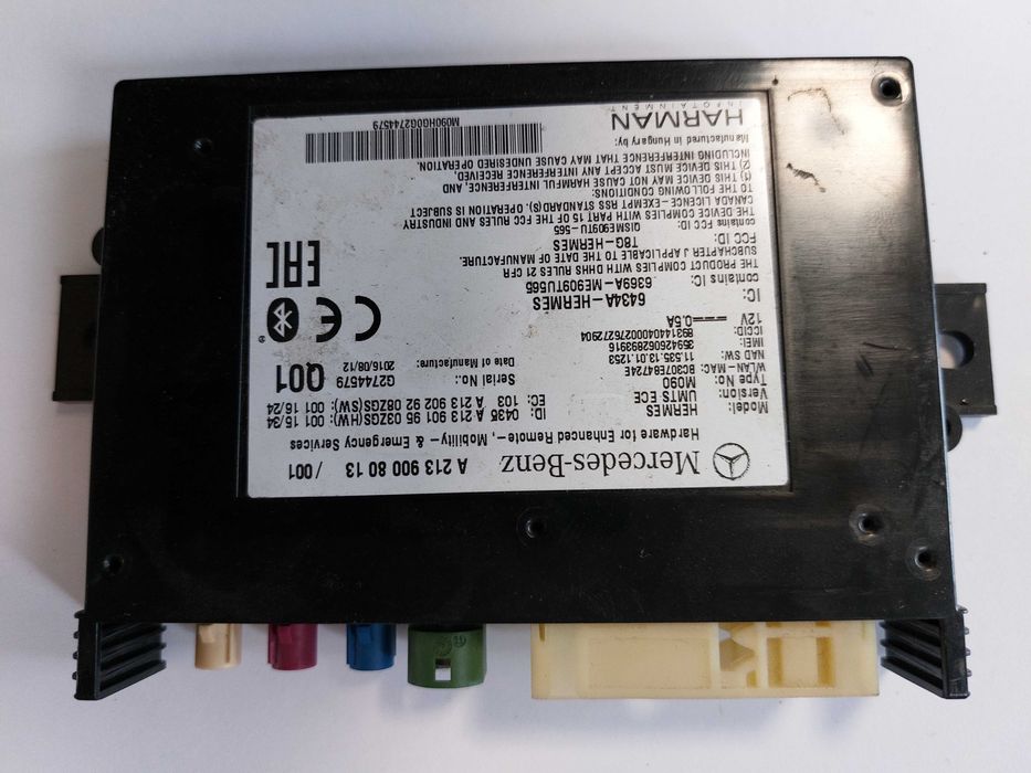 Модул за управление на комуникации/Bluetooth Mercedes W213 Е220d 2017