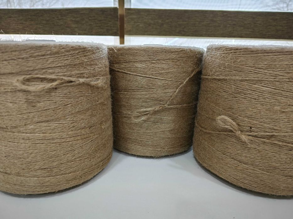Пряжа Джут 100% ,верёвка джутовая,Бечевка,шпагат