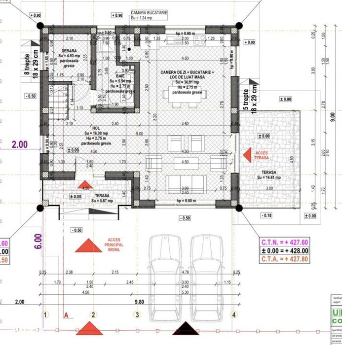 Casă Individuala Semifinisata Cu Cf | De Vanzare | Cu Garaj | Popesti