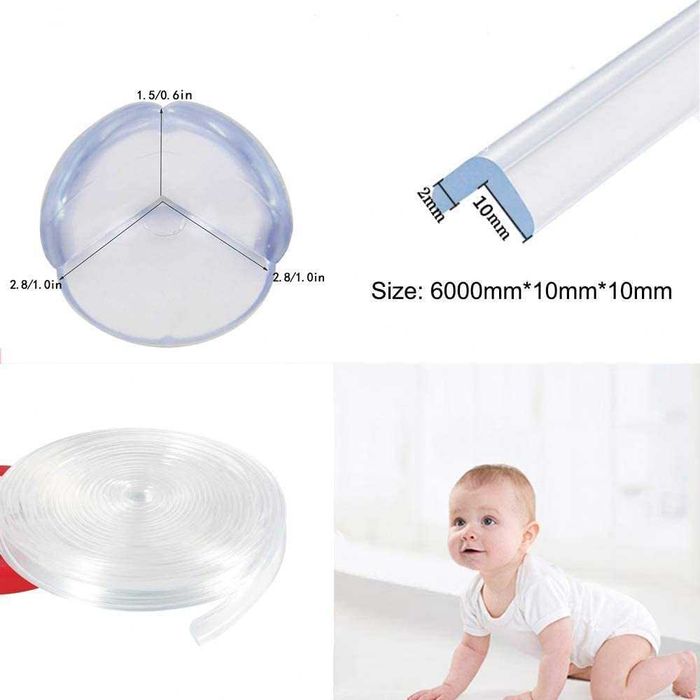 Нова силиконова лента 6 метра и ъглови протектори Предпазител за деца