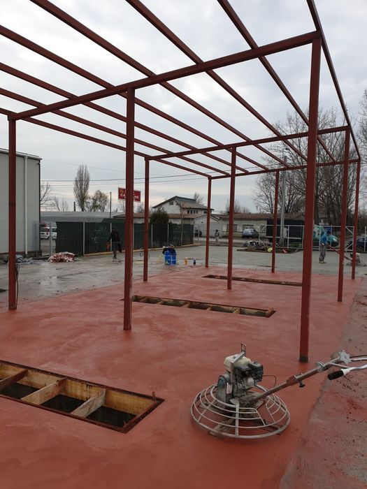 Turnare beton finisat cu Elicopter, Piste elicopterizate,  Periat