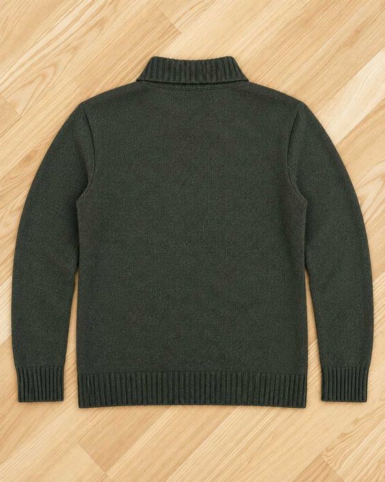Pulover Polo Ralph Lauren bărbați verde măsliniu, din lână Mărimea M