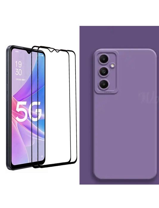 Samsung A21s/A22/A23/A25/A24/A06 Husa Silicon Catifea + Folie Sticla