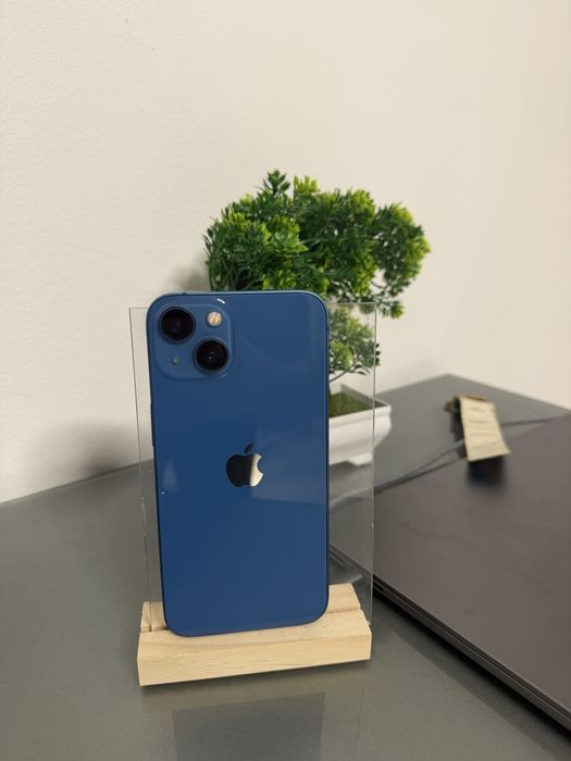 Iphone 13 Blue-128 gb fisurat ecran putin