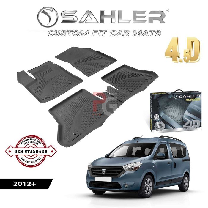 Гумени стелки за Dacia Dokker / Дачия Докер / 2012+