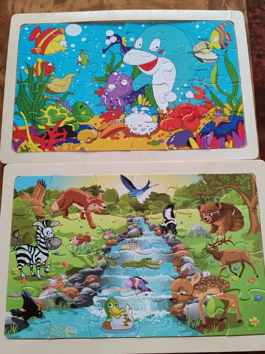 Пазлы для детей, разные виды