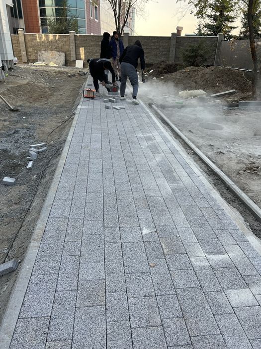 Укладка брусчатка брусчатки