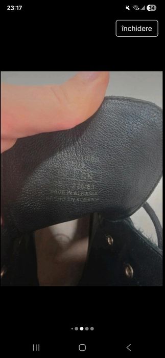 Ghete piele naturala Massimo Dutti