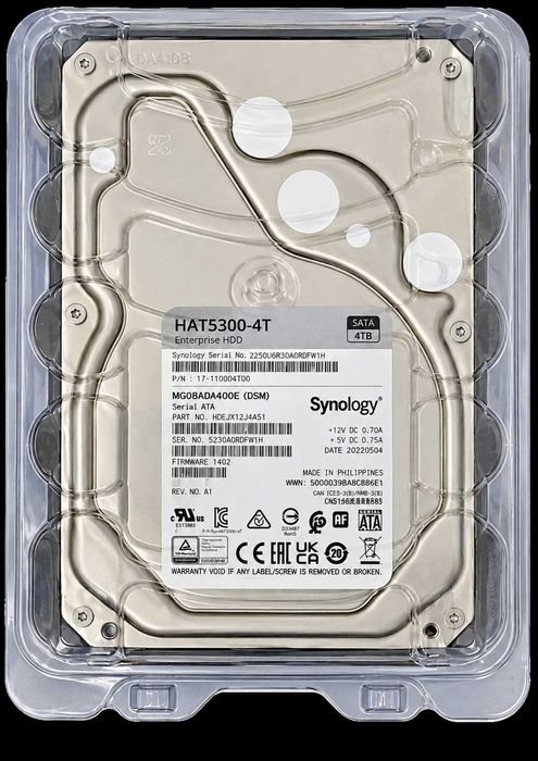 Synology HAT5300-4T 4TB Enterprise HDD 7200RPM 256MB