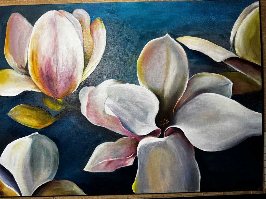 Картина "Магнолии", масло, холст