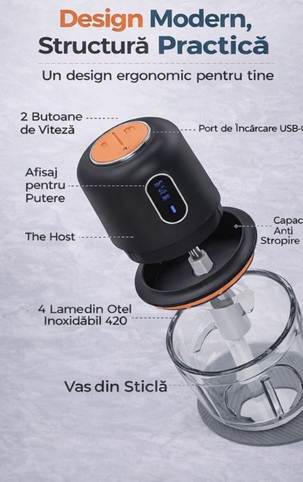Tocator Alimentar Multifunctional Reincarcabil