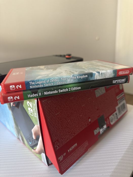 Nintendo Switch 2 + Zelda Tears of Kingdom + Hades 2