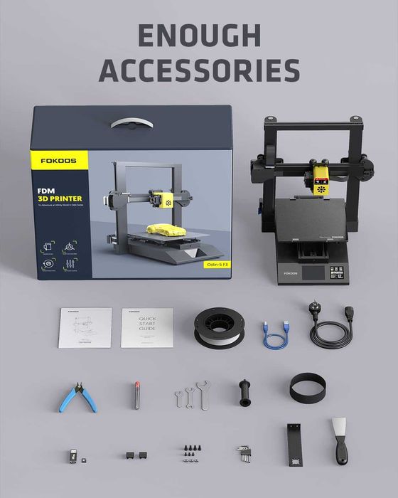 Imprimantă 3D Nouă - FOKOOS Odin-5 F3 un cadou perfect